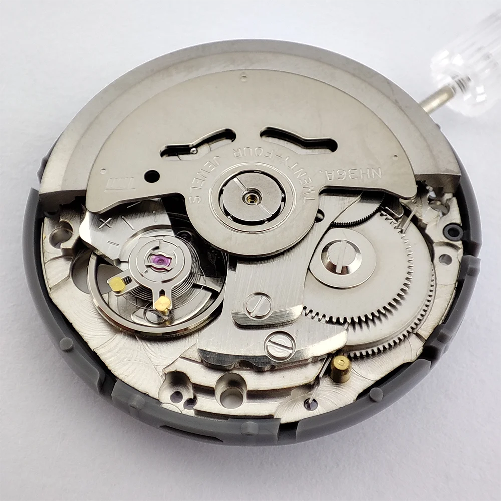 NH36 Movement Automatic Mechanical White Japanese Disc 3.0/3.8 Crown NH36A Mod Replace Mechanism 24 Jewels Watch accessories image 3