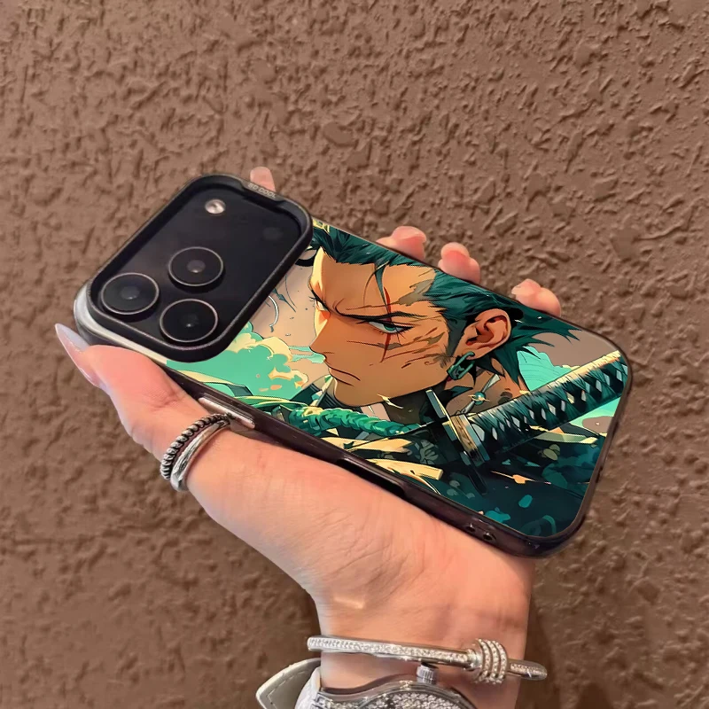 เคสโทรศัพท์ลายการ์ตูนวันพีซ ลูฟี่ โซโล สำหรับ Redmi Note 14 13 Pro Plus A5 A3 15 15C 14C 13C 14 13  แบบด้าน  IMD  แข็ง