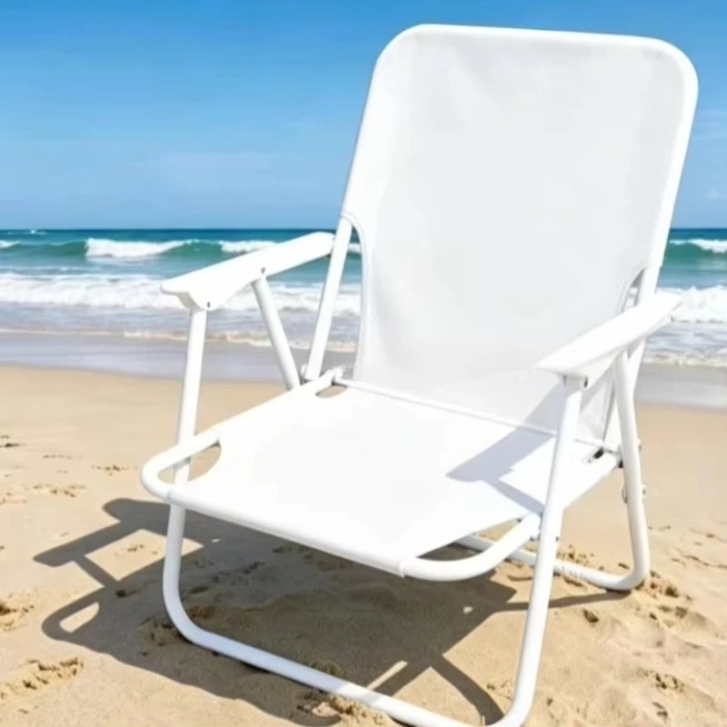 Cheap custom commercial furniture courtyard modular portable villa outdoor comfortable metal fabric park sun chair