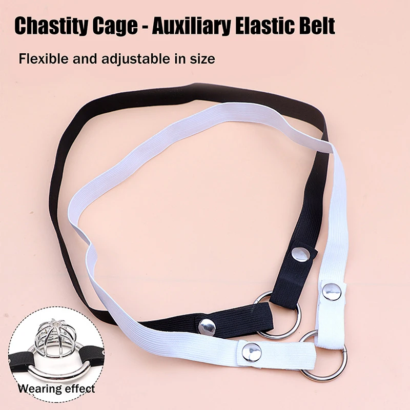 مكافحة قفص العفة الذكور جهاز مساعد حزام قابل للتعديل حبل ثلاثة طريقة توسيع شريط مرن لعبة الجنس مثير الملابس الداخلية للرجال