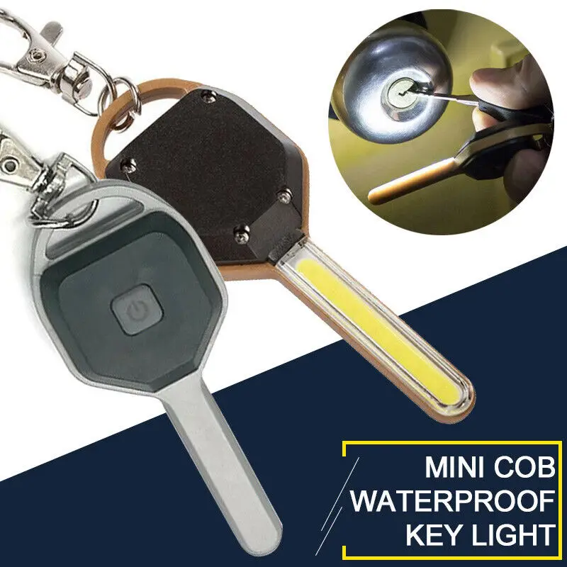

Мини COB светодиодный фонарик для кемпинга, брелок для ключей, лампа из АБС-пластика, универсальный для активного отдыха, пешего туризма, кемпинга, гаджет