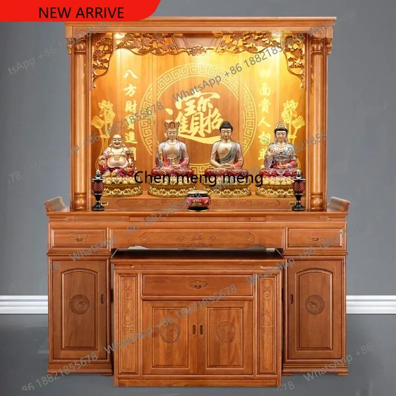 z183 Incense Burner Table Large Altar Bodhisattva Worship Table Buddha Shrine Altar Cabinet