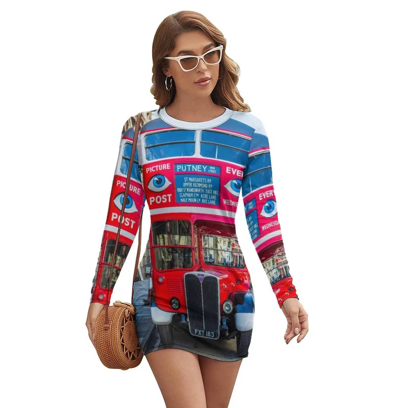 

The Bus To Putney Long-sleeved Dress evening dress ladies women's evening dresses 2024