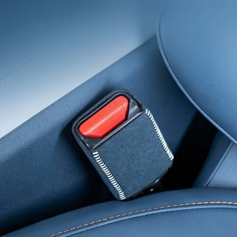 

For Changan DEEPAL G318 Dedicated Suede Seat Belt Base Decorative Cover Car Interior Modified Supplies Accessories