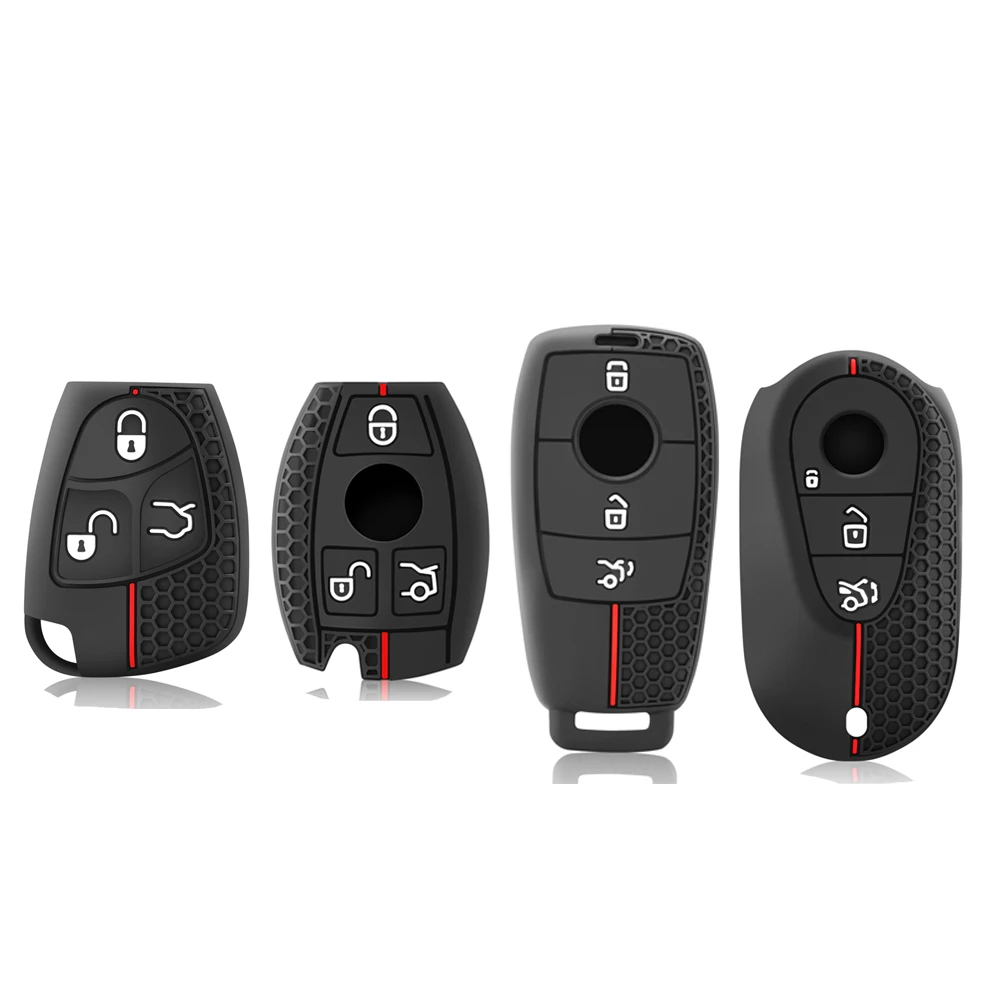 Car Key Case Cover Key Bag Accessories For Mercedes Benz A B C E S Class AMG GLA CLA GLC W176 W221 W204 W205 Shell Fob