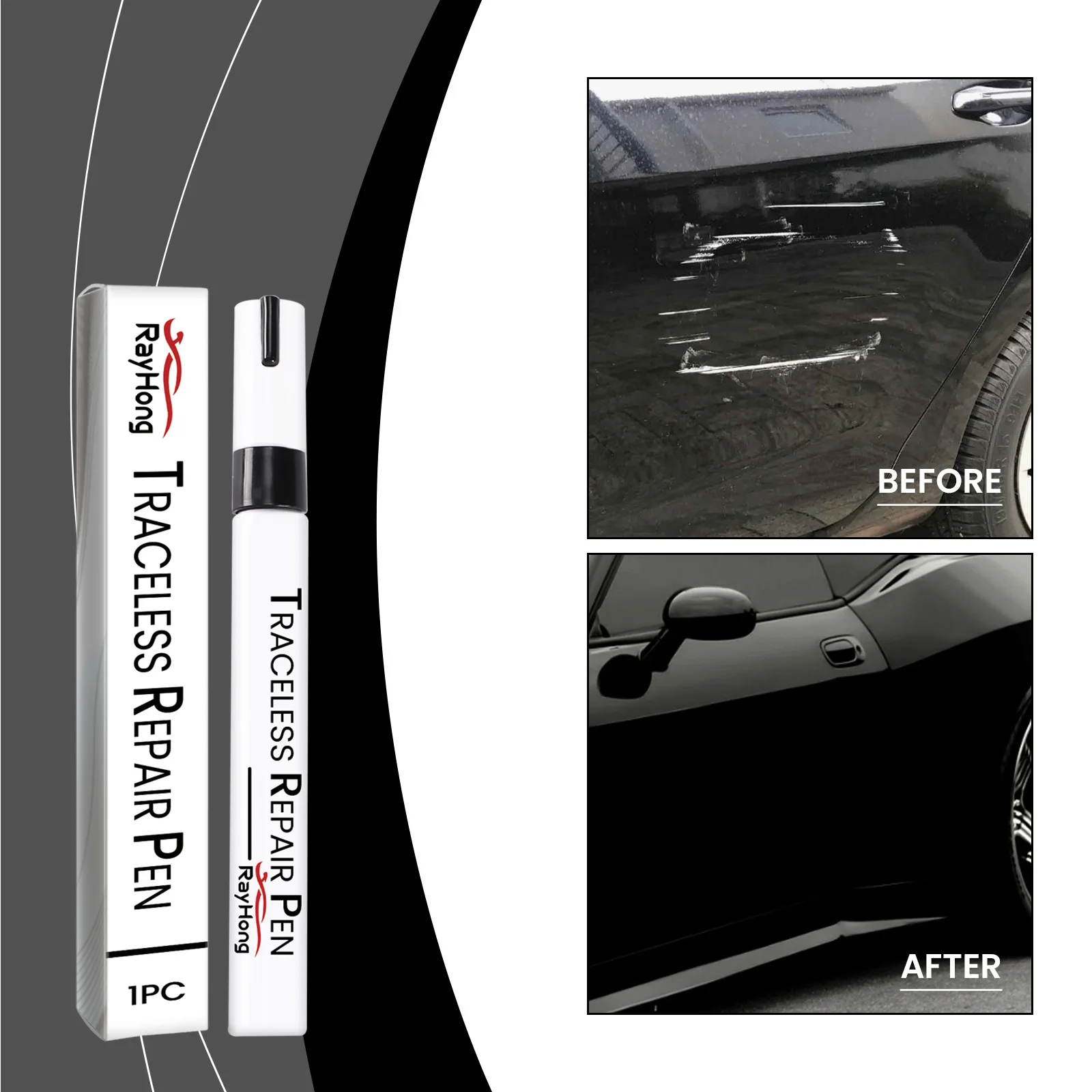 5 لون سيارة خدش إصلاح القلم إصلاح طلاء السيارات خدش إصلاح تجديد سيارة اللون إصلاح القلم سريعة الجافة الدائم الكتابة على الجدران القلم