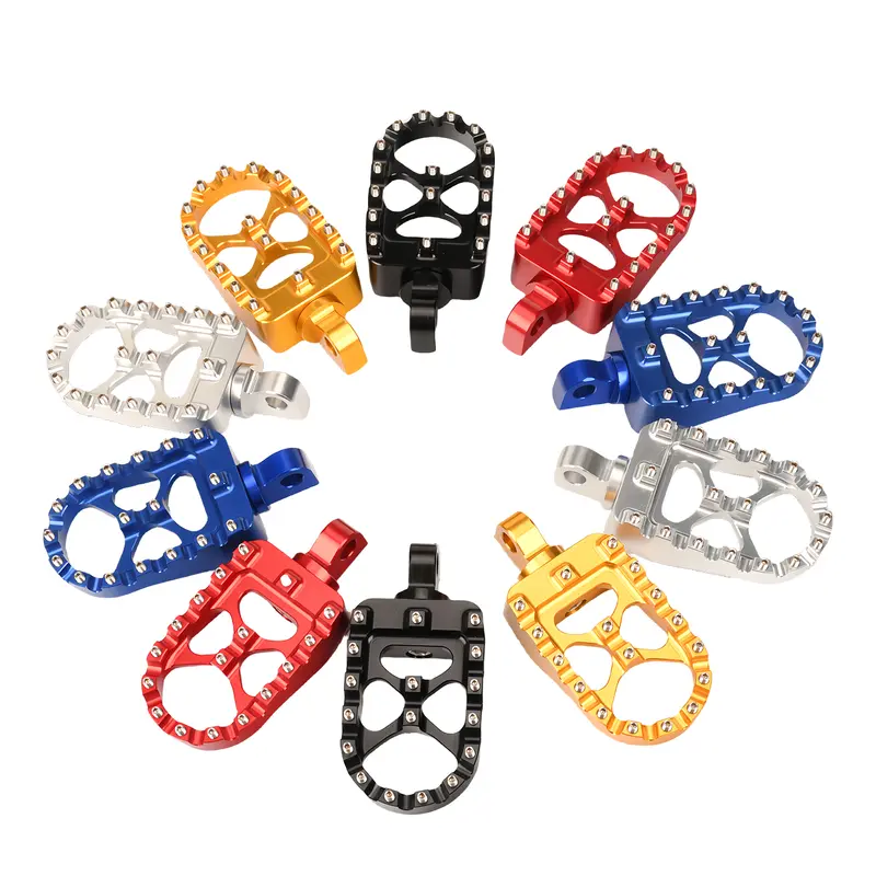 Motorcycle Foot Pegs MX Wide Fat Footrests Pedals W/Shifter Pegs For Harley Sportster XL 883 1200 Dyna Street Bob Bobber Custom - Image 3