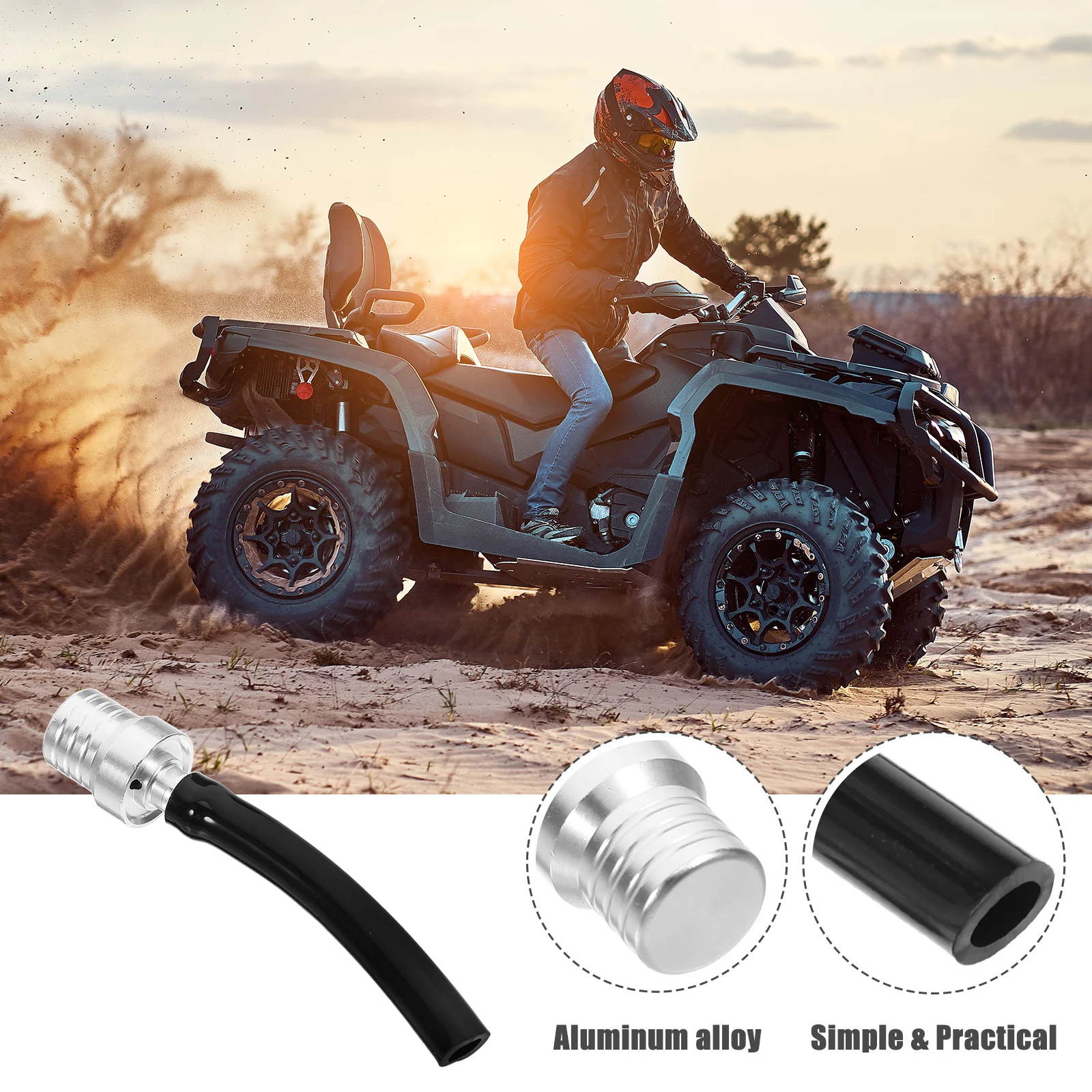 

Motorcycle Gas Fuel Tank Cap Vent Hose Replacement Durable Breathable Vent Cap Motorcycle Gas Fuel Caps