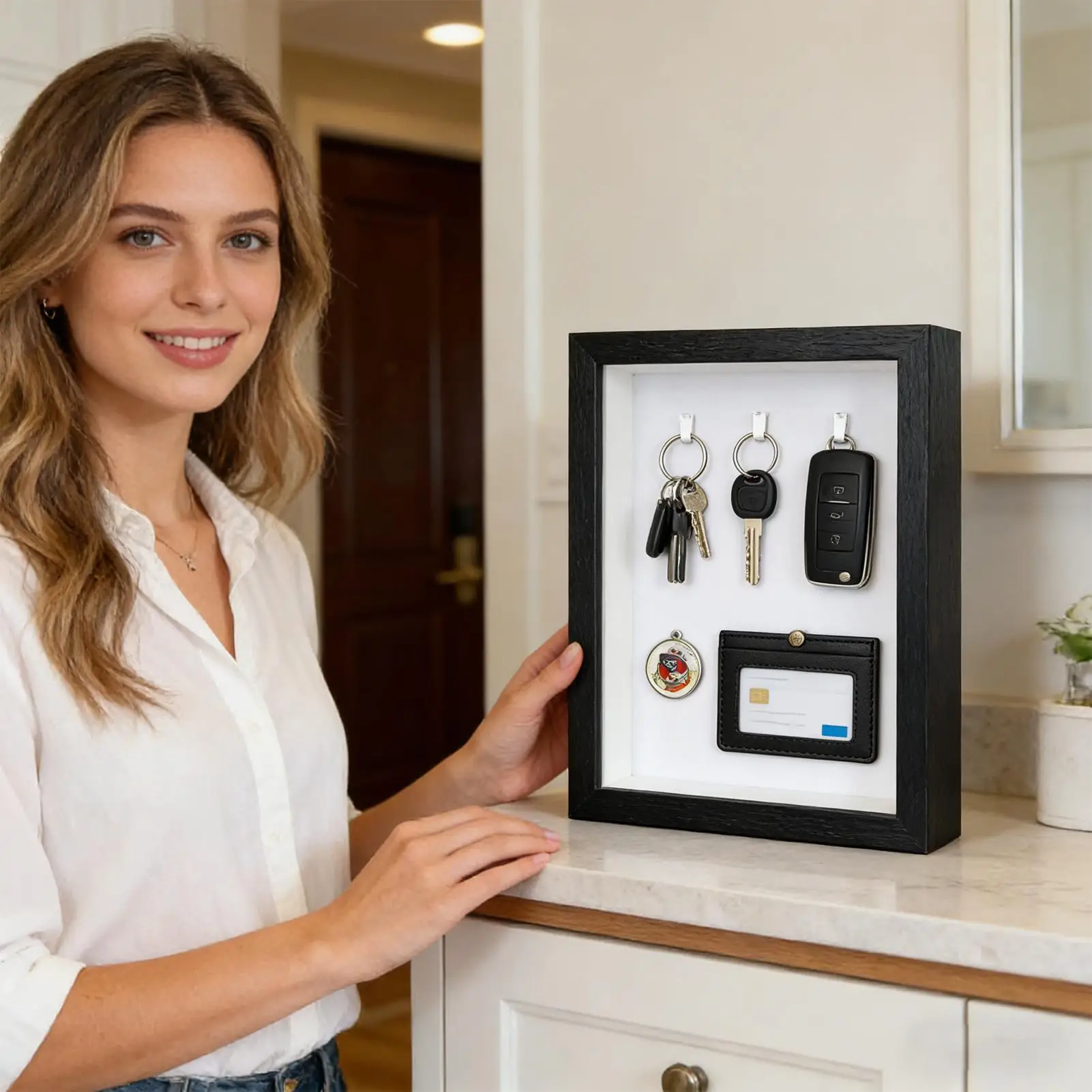 

Витрина для фотографий, органайзер для хранения, декоративный футляр для цветов, билетов, памятных вещей, для камина и столешницы