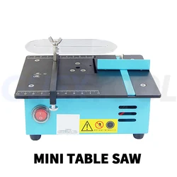 96W Mini Multifunctional Table Saw Electric Table Saw Micro Polishing Small Table Saw Woodworking Metal Table Cutting Machine