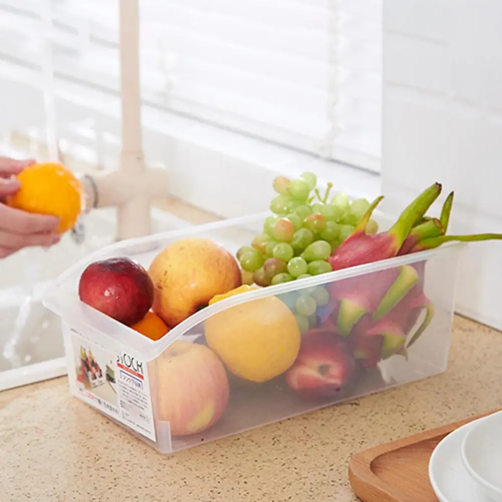 Drawer Fridge Organizer Plastic  Fresh Vegetables Storage Container Shelf Fruit Egg Food Storage Box Kitchen Food Storage Box