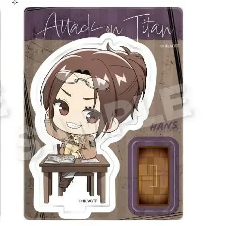 Anime Hanji Zoe Erwin Smith Levi Acrylic Stand Doll Eren Yeager Game Mini Figure Model Plate Cosplay Toy Gift