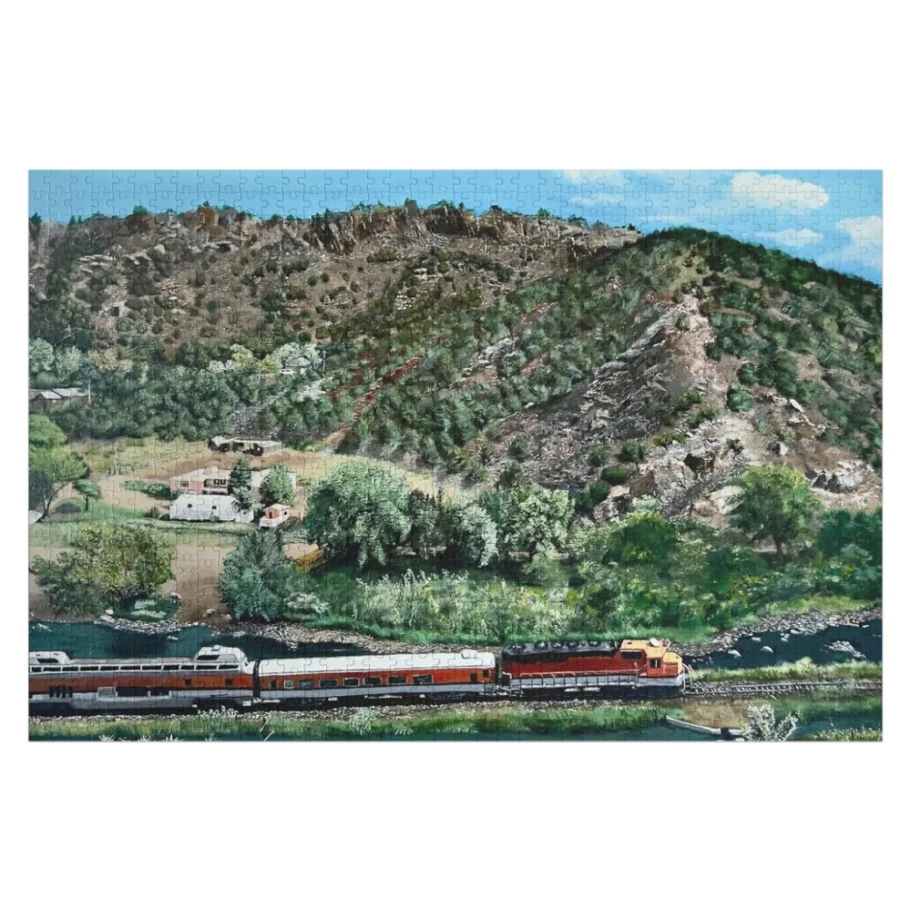 

Royal Gorge Train Colorado Jigsaw Puzzle Personalized Baby Toy Wood Name Puzzle