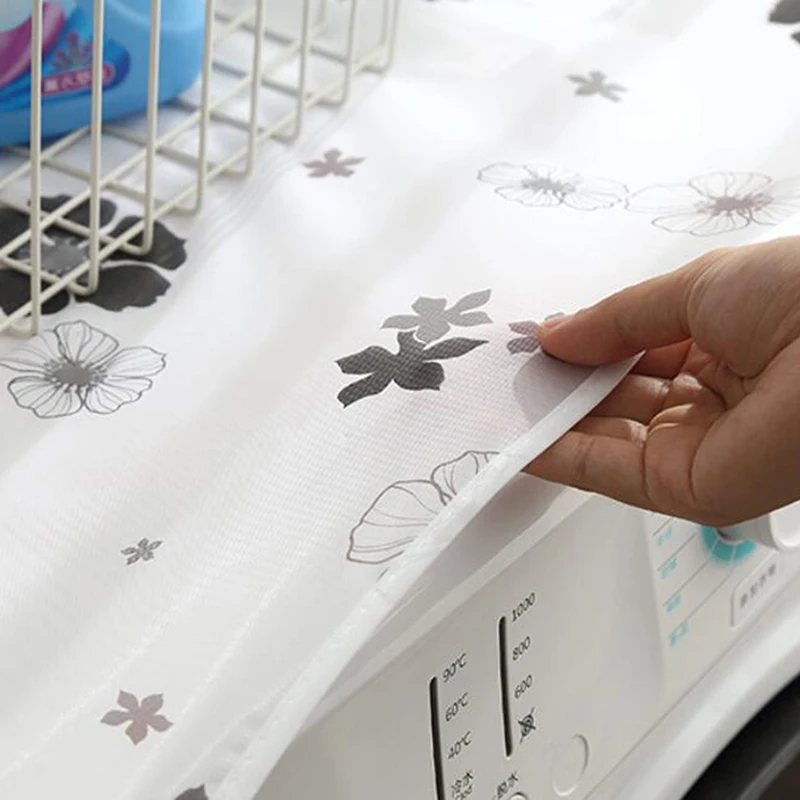 Waterproof Washing Machine Coat Dustproof Refrigerator Cover Pattern Sun Dust Protection Case Home Accessories