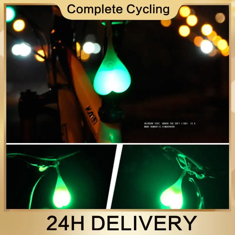 Cycling Balls Tail Silicone Light Creative Bike Waterproof Night Running LED Red Warning Safety Seat Back Knapsack Lamp