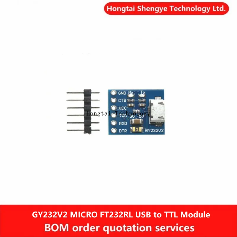 Последовательный погрузчик GY232V2 MICRO FT232RL USB для TTL модуля А микроконтроллера