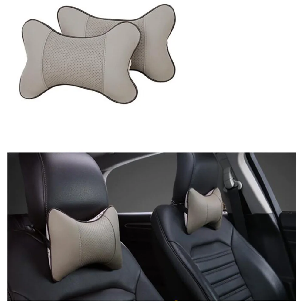 

Breathable Neck Pillow Car Headrest Cushion Ergonomic Support for Cervical Relief Chair Rest Perforated Zipper Cover