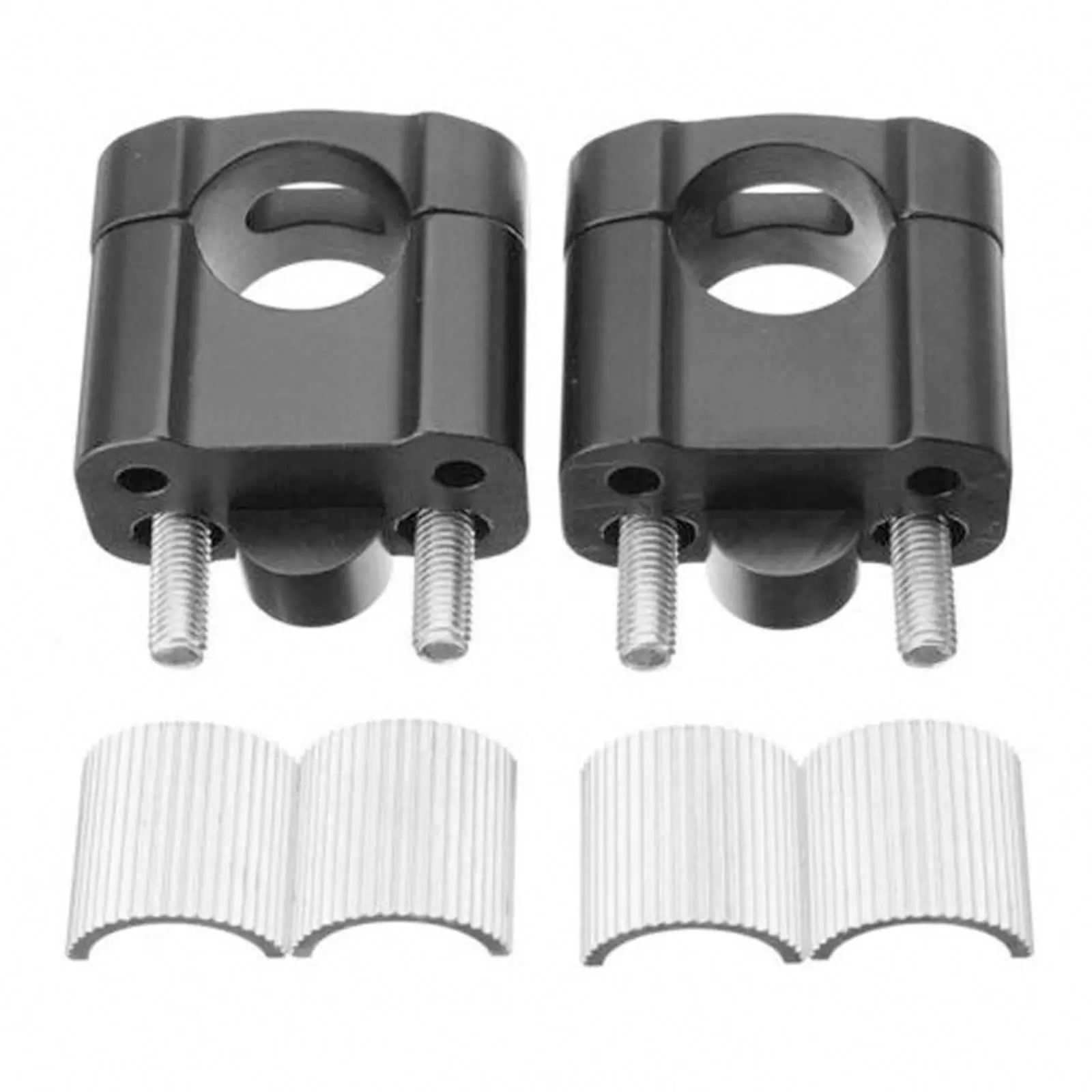2x Aluminum Alloy Motorcycle Handlebar Risers Adaptor for Motorbike Replace