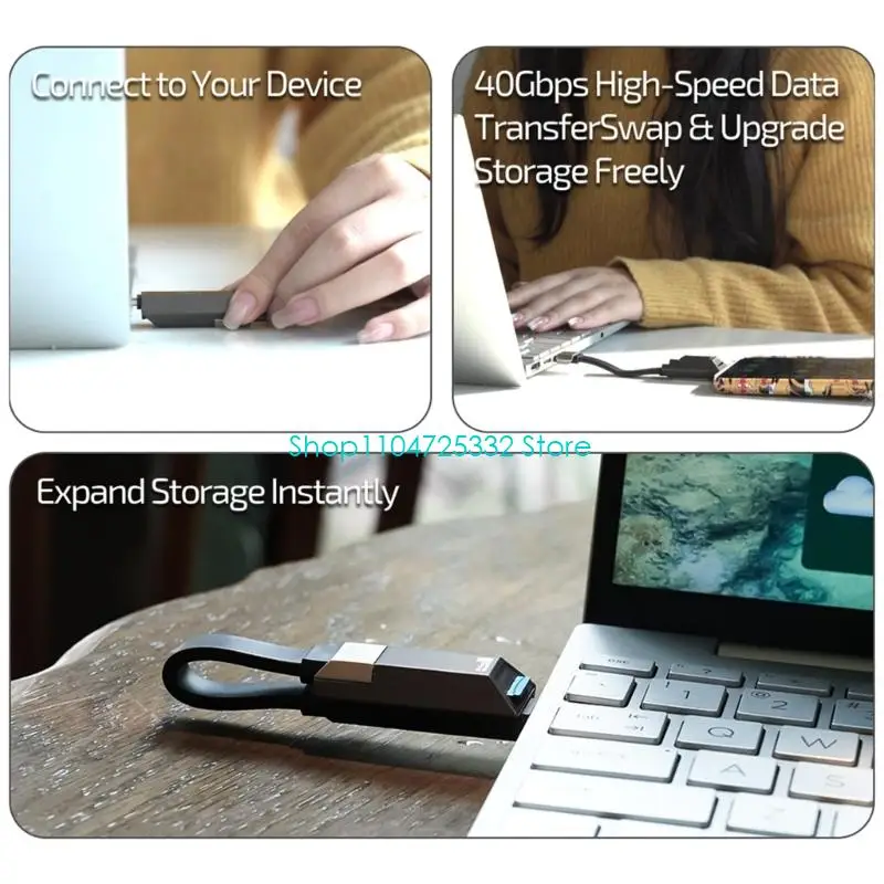 P5EA Strong USB Standard Data Cable 40Gbps Speed 1 2TB Space For Large Files