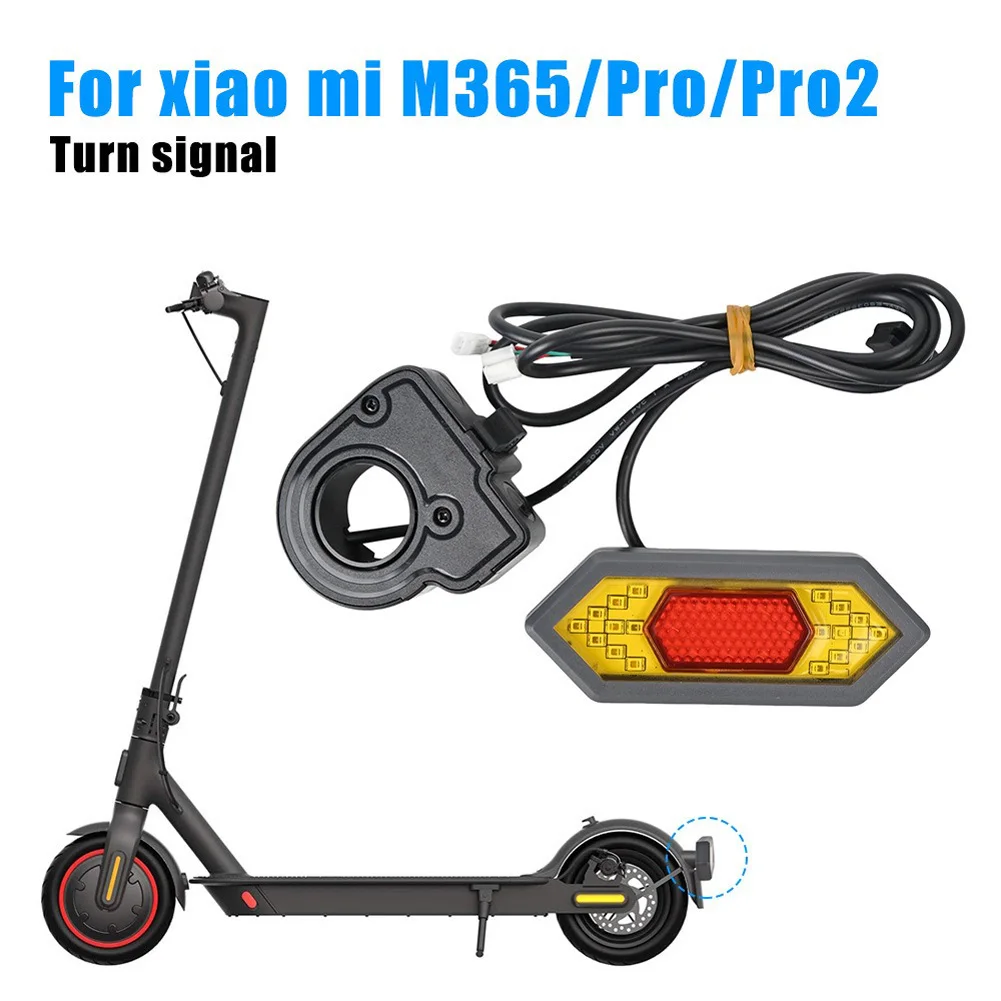 

3-in-1 Scooter Tail Light Brake And Turn Signal Tail Light With Handlebar Mounted Controller Compatible For MAX G30 M365/PRO