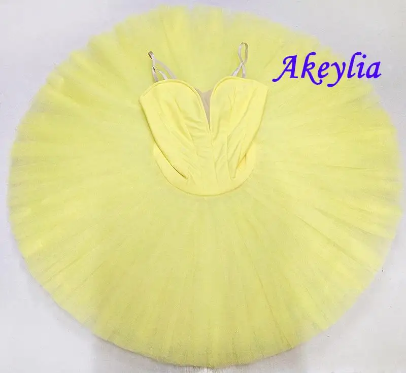 Peach Professional Ballet Tutu Women Blue without decoration Peformance Stage Classical Tutu pancake ballet Costume Pink 11layer