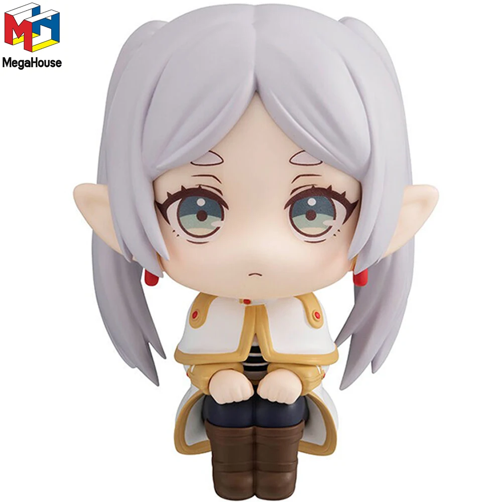 

Megahouse Look Up Frieren Frieren at the Funeral 11cm Kawaii Doll Model Toy Collectible Anime Figure Desktop Ornaments