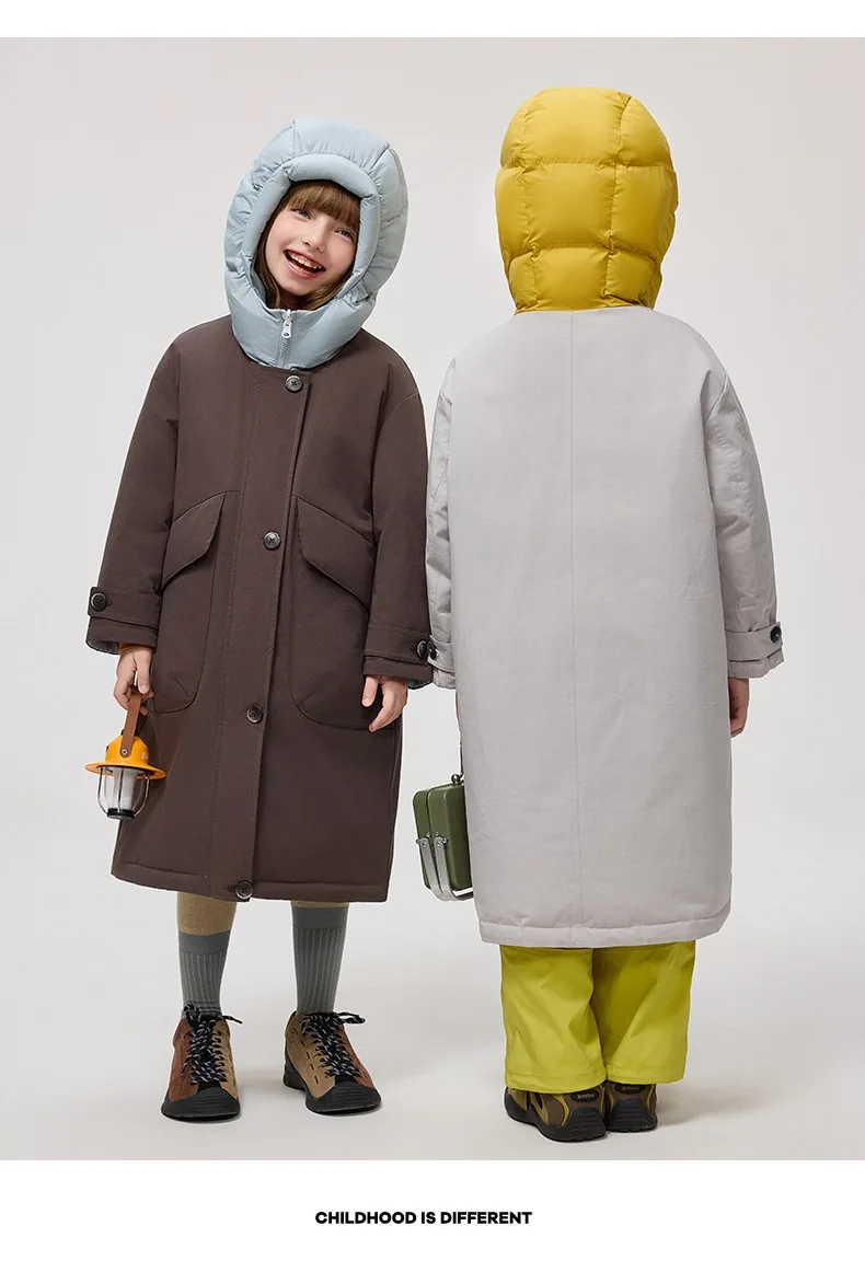 Winter Neue kinder Windjacke Unten Jacke Mode Mit Kapuze Winddicht Wasserdichte Oberbekleidung Jungen Mädchen Warme Mäntel A4820 – Detail 12