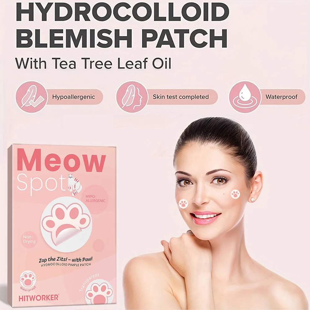 144 قطعة من رقعة حب الشباب الجل ذات التصميم اللطيف المائي - خالية من الكحول، عديمة الرائحة، غير مزعجة، رقعة حب الشباب اللطيفة #2