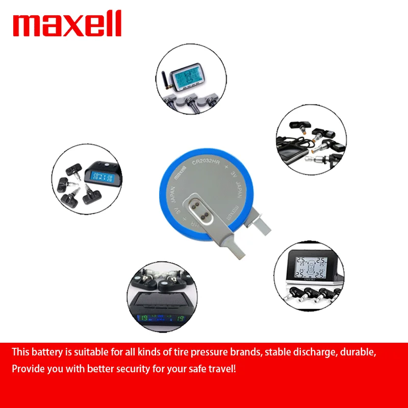 1PCS Maxell CR2032HR 3V Made in Japan Tire Pressure Battery Suitable For Various Types of Car Tire Pressure Detection