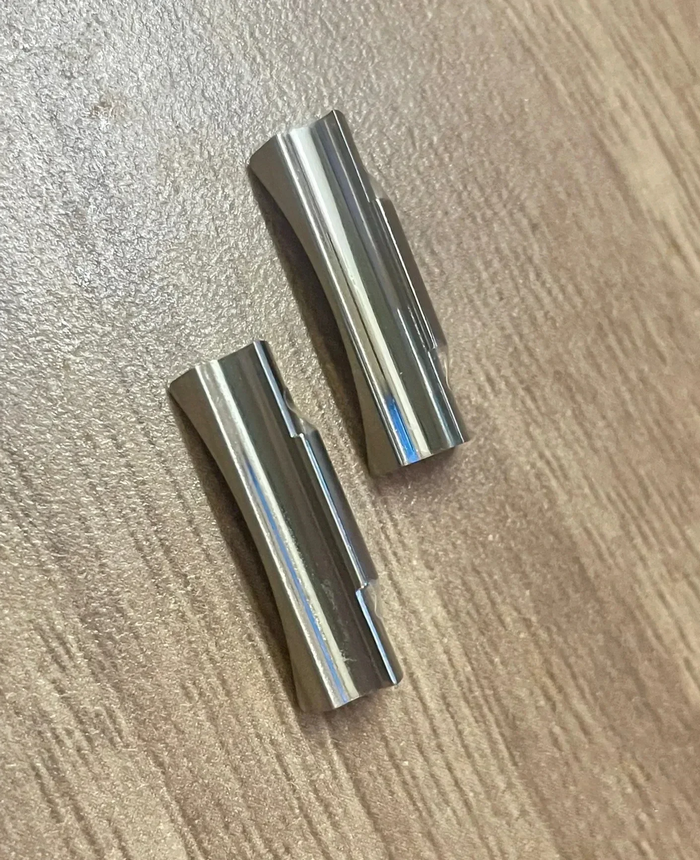 وصلة نهاية منحنية صلبة فضية 904 لتر فقط من أجل C Factory Daytona 116503 / 116500   مشاهدة الفرقة الجلدية المطاطية