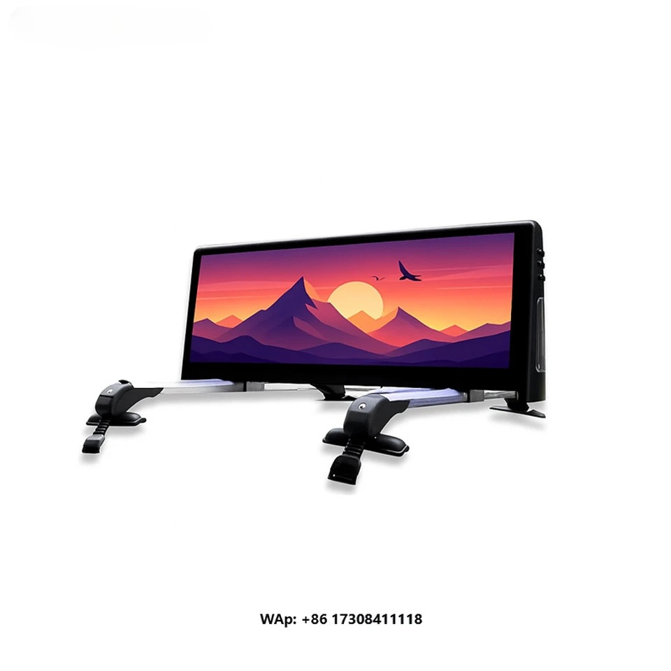 High-resolution taxi roof LED digital display P2.5 P2 P5mm automotive LED advertising display
