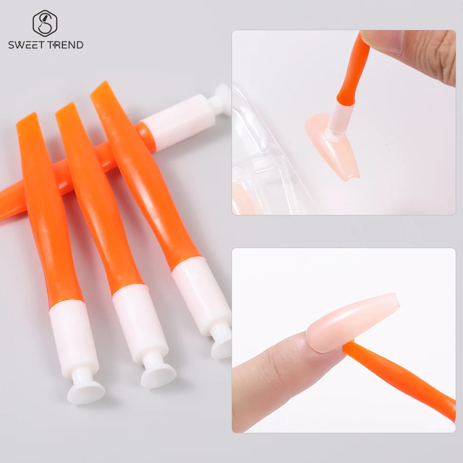 4/8pcs Press on Nail Suction Cup Nail Tip Display Stick Reusable False Nail Holder for Nail Practice DIY Manicure Display Tools