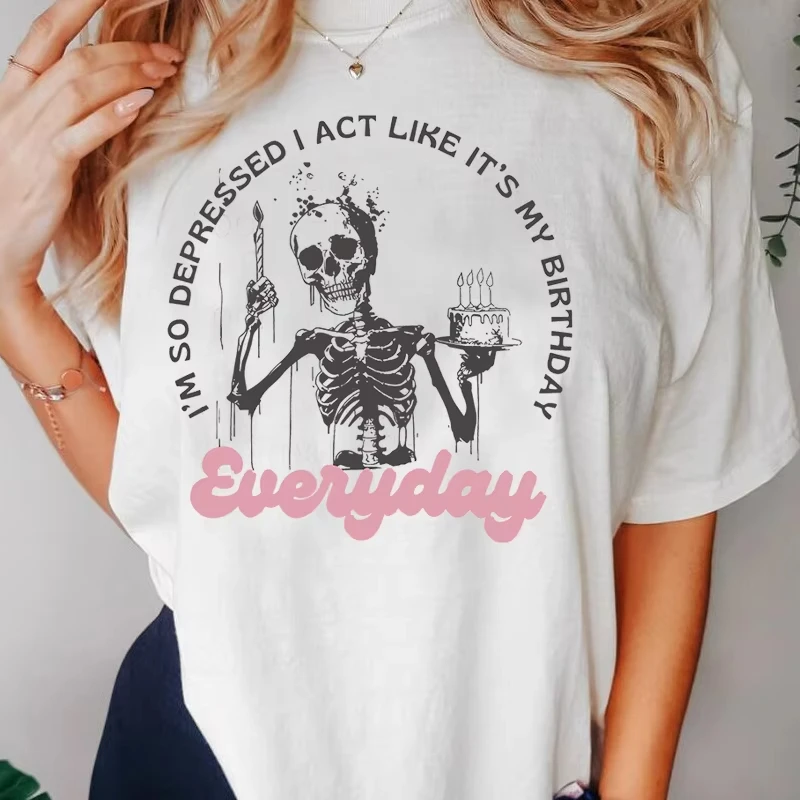 I Act Like It's My Birthday T-shirts Women Men I Can Do It with A Broken Heart Graphic T Shirt Tortured Poets Department Tees