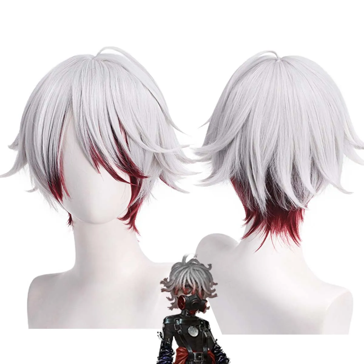 Parrucca cosplay argento Identity V Spirit of the Lake Patient