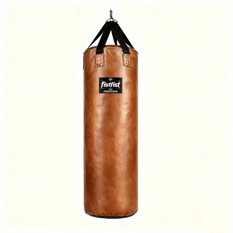 Customizable PU Heavy Duty Boxing Bag with Logo, Hot Sale, Suitable for Human Fitness, Microfiber Leather Boxing Bag F4001