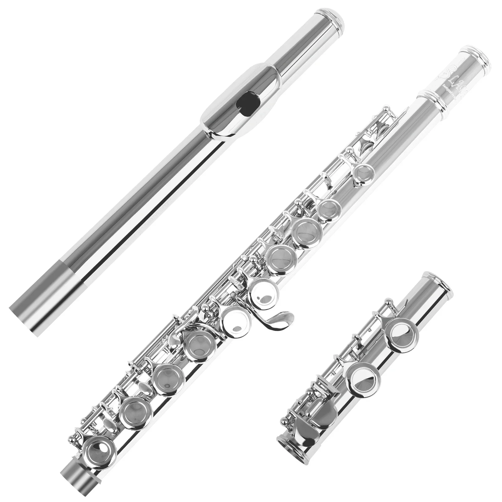 SLADE Factory High-Quality Cupronickel C-key 16-Hole Flute Set Closed Hole C Tone Flute With Case Stand Gloves Cleaning Cloth