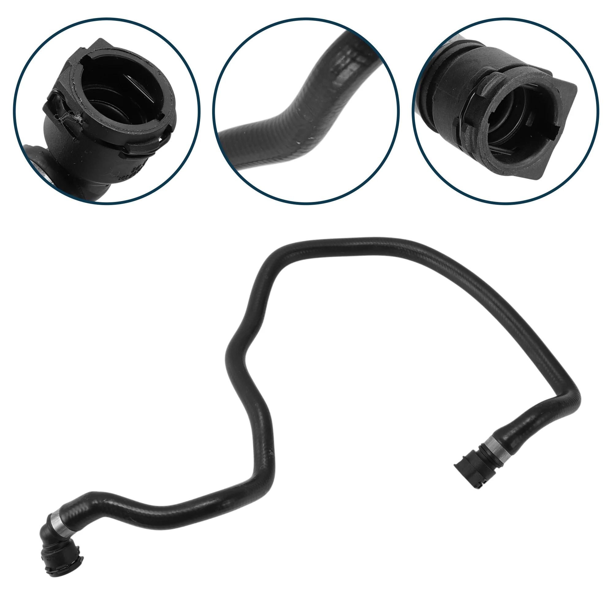 

UXCELL Шланг радиатора Шланг нагревателя Выпускной шланг радиатора для BMW 3 серии 2017, No 17128616559, резиновая трубка охлаждающей жидкости, черный, 1 шт.