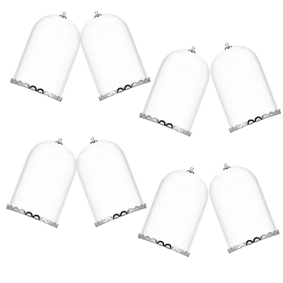 

20Pcs Mini Transparent Glass Bottles Handmade DIY Jewelry Crafts Accessories Glass Covers Great for Pendant Making and Craft