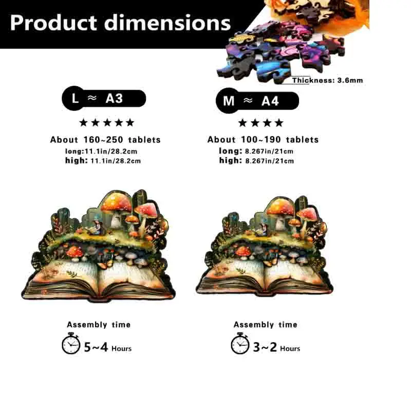 لعبة ألغاز الفطر، ألغاز غير منتظمة، هدية العيد، مجموعة ألعاب تخفيف الضغط