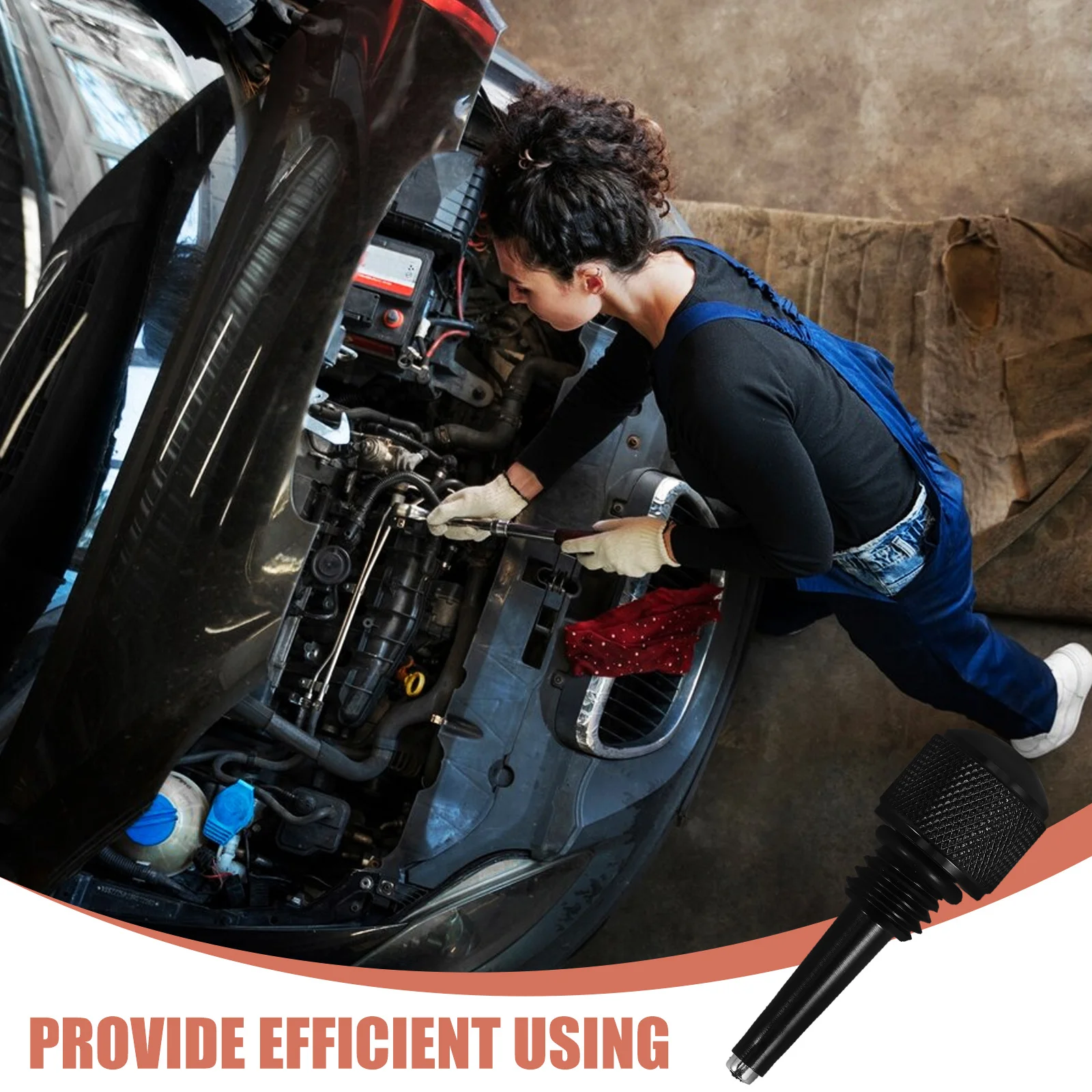 

Magnetic Oil Dipstick Replacement Automotive Aluminum Accurate Engine Oil Level Measurement Easy Installation for Inverter