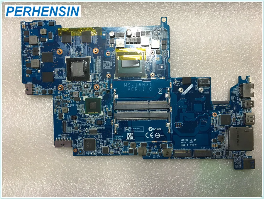 MS-16H31 For MSI WS60 Laptop Motherboard SR1Q8 I7-4720HQ MS-16H3 100% WORK PERFECTLY