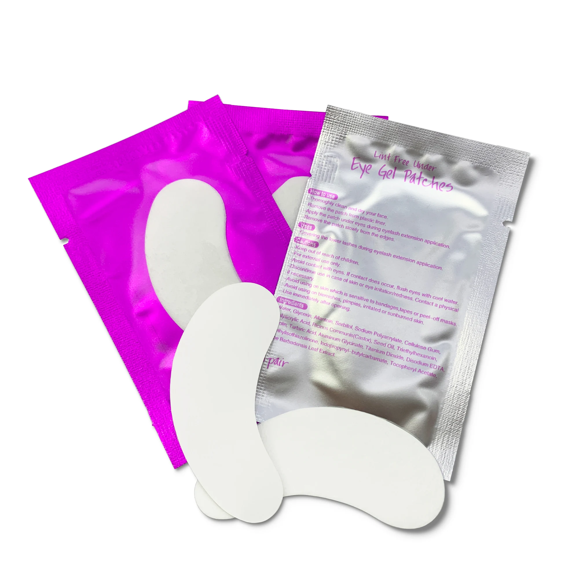 100 paia di carta per ciglia adesivo per Gel per gli occhi avvolgere Patch per ciglia Patch per Extension ciglia sotto i cuscinetti per gli occhi per innesto di strumenti per il trucco