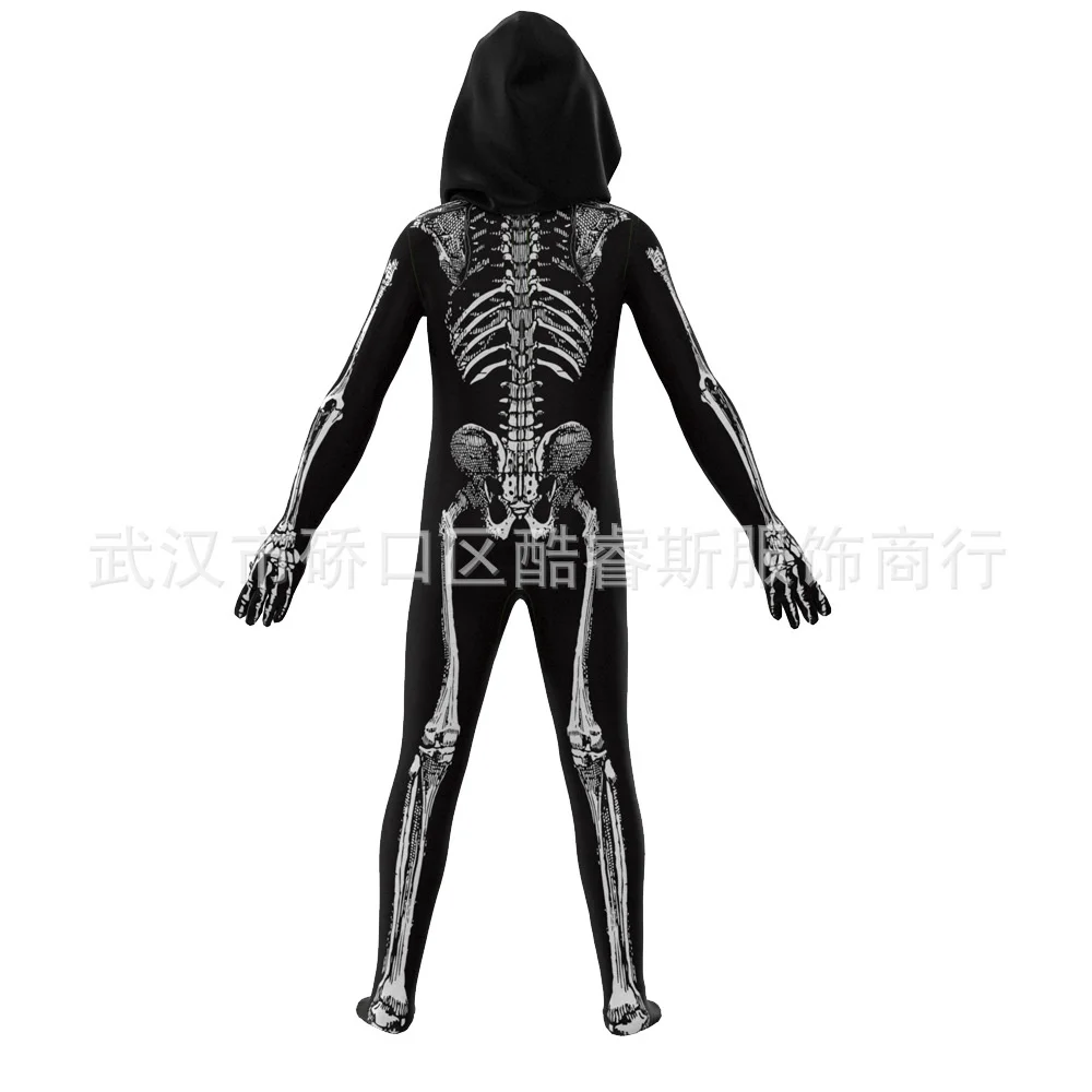 Halloween Skeleton costume, skeleton costume, ghost costume, scary, scary, children, women and men