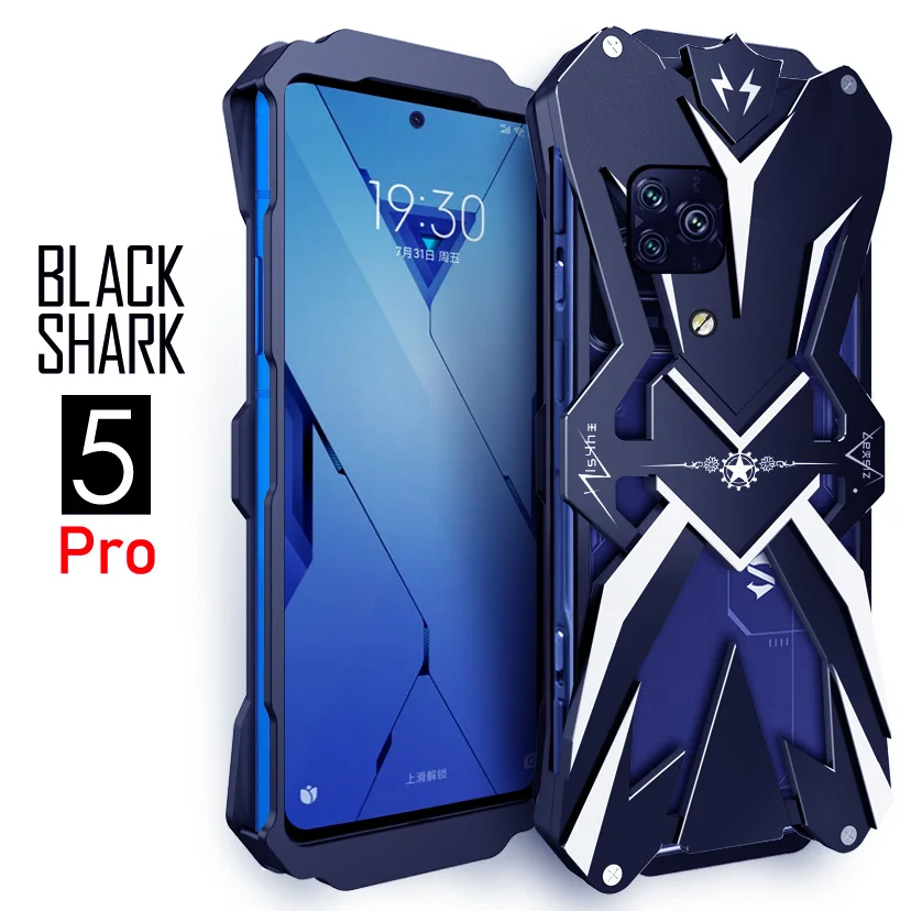 For Black shark 5 Pro Powerful Shockproof Metal Armor Case For Xiaomi Black shark 5 Pro / 5 Aluminum Cases Cover Bumper Coque