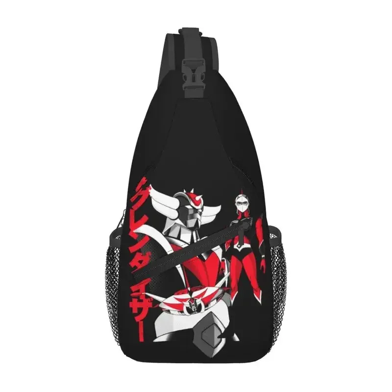 

Custom Goldorak Gurendaiza Sling Bags for Fashion Anime Ufo Robot Goldrake Shoulder Chest Crossbody Backpack Traveling Daypack