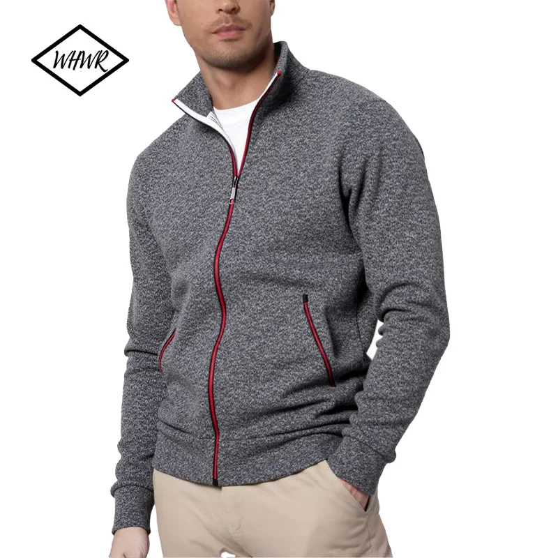 

Autumn Men's Long Sleeve Zipper Jacket Coats Solid Color Large Size Warm Sweatshirts Casual Baseball Jacket Outdoor Streetwear