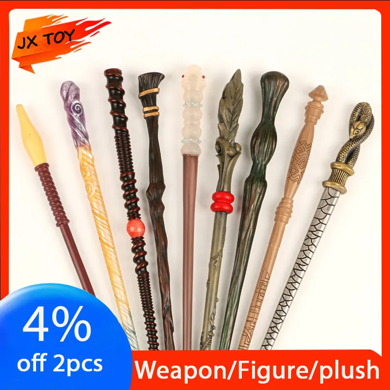 

JX TOY 15styles 34cm Magic Wand Resin Metal Core Material Harry Film Peripherals Carving Staffs Teenager Cosplay Props Boy Gifts