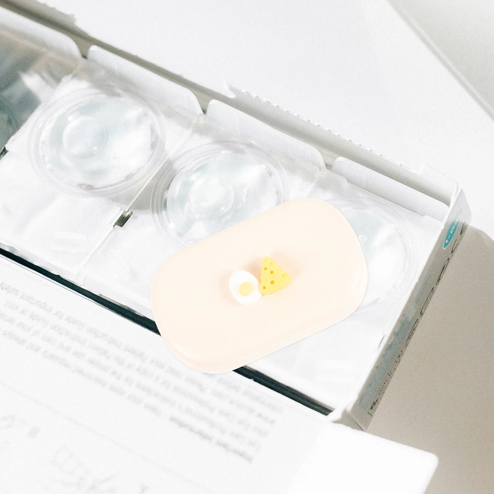 1Set Contact Lens Case Small Cute Portable Glitter Lens Box Travel Contacts Holder Dustproof Storage Outdoor Organizer