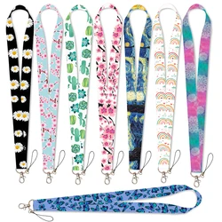 Beautiful Lanyard Keys Chain Badge Holder ID Credit Card Pass Hang Rope Lariat Mobile Phone Charm Accessories Gifts Wholesale