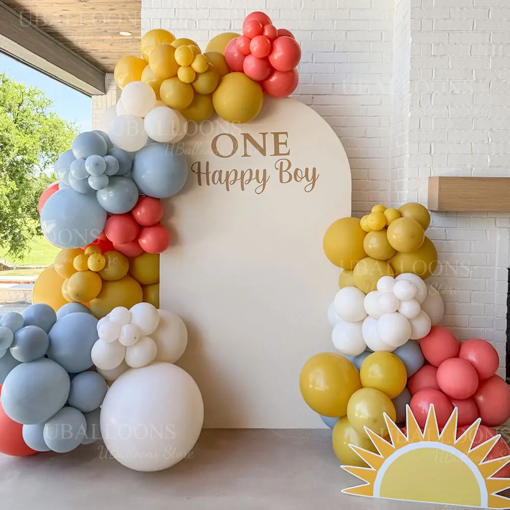 18 بوصة بالونات صفراء 2/5/10 قطعة البابايا الليمون الباستيل بوهو الخردل الأصفر اللاتكس بالون لعيد ميلاد الطفل دش ديكور الحفلات Favo #4